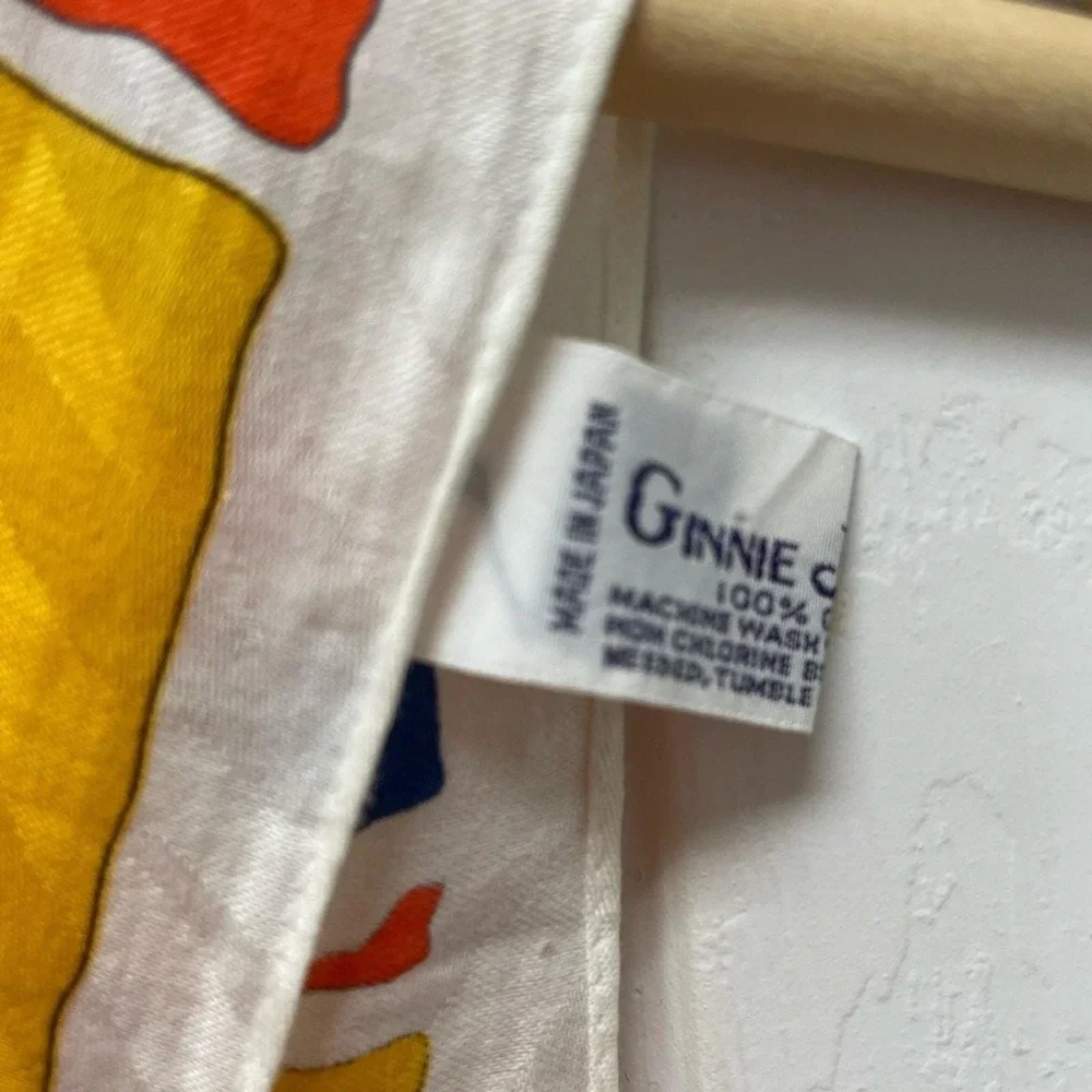 Ginnie Johansen  Abstract Geometric Scarf Womens Colorful Retro‎ Vintage 90s
